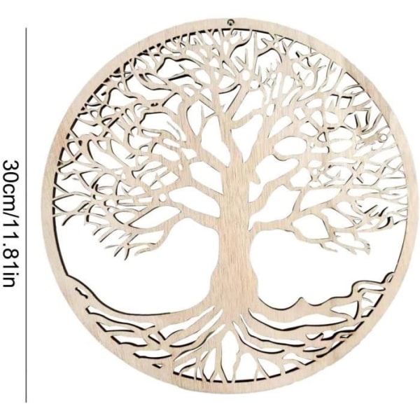 Livets träd Väggdekor Livsträd i trä Väggkonst - Inflyttningspresent Heminredningsskulptur