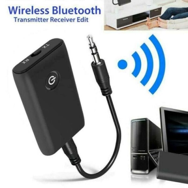 ZS12425-Bluetooth 5.0 mottagare sändare för PC och bil. 2-i-1-ljudadapter. med hörlurar och stereoapparat