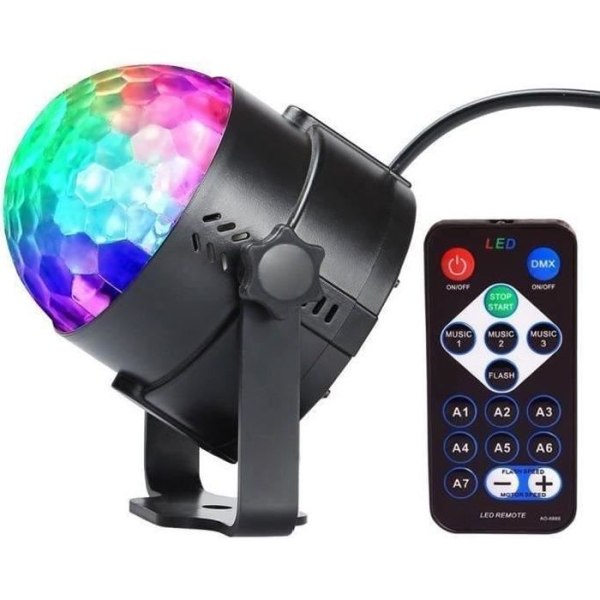 2-pack scenljus, InnooLight LED-fjärrkontroll Disco Ball Party Lights Disco Lighting DJ Spot Party Control S