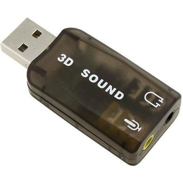 USB 2.0-adapter Externt 5.1-kanaligt ljudkort stöder 3D-ljud