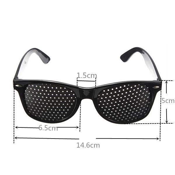 NEUFU Glasögon Pinhole Hål Grid Vision Förbättra synen Träning Ögon Pinhole Glass