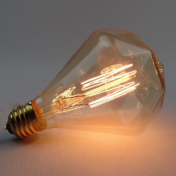 YOLISTAR 220V-240V Edison Lampa - Vintage LED-lampa Dekorativ Lampa E27 - Diamant