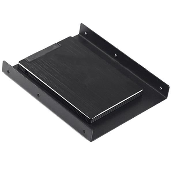 TRIXES Black Metal 2,5" till 3,5" SSD hårddisk Caddy Mount Adapter
