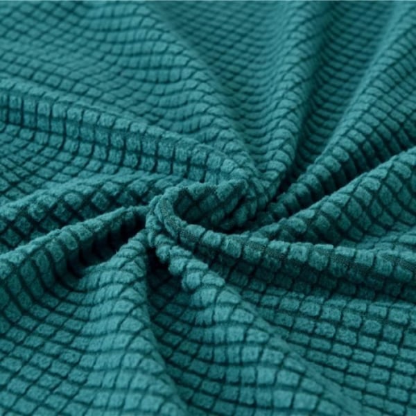 1-delat Jacquard Stretch-sofföverdrag, plysch sofföverdrag (190 till 230 cm) - 3-sits, grön