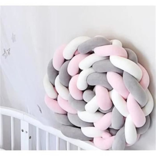 Bed Bumper Snake Cushion Flätad kudde Sammet Bumper Baby Protection - 3M