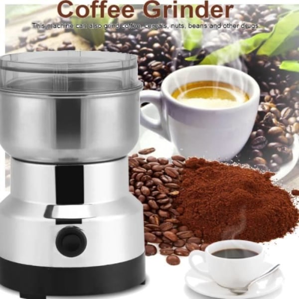 Elektrisk kaffekvarn - ZOO - Rostfritt stål linfrönötter Peppar Kryddkvarn