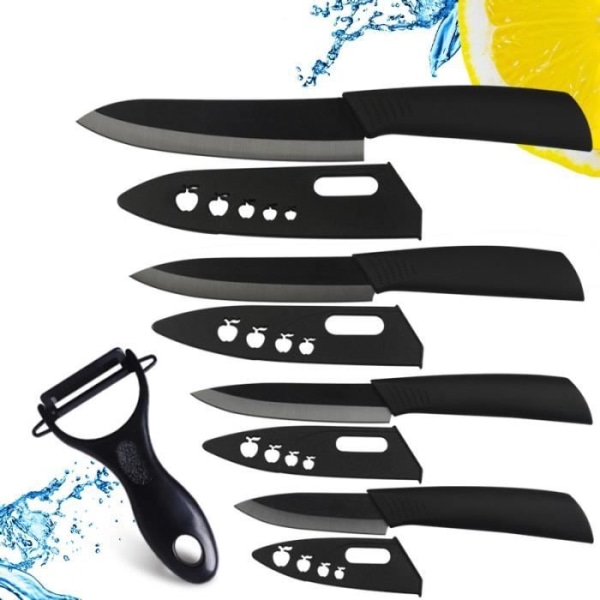 Keramiska knivar 6 tum till 5 tum 4" 3" knivknivar med zirconia skalarslida.