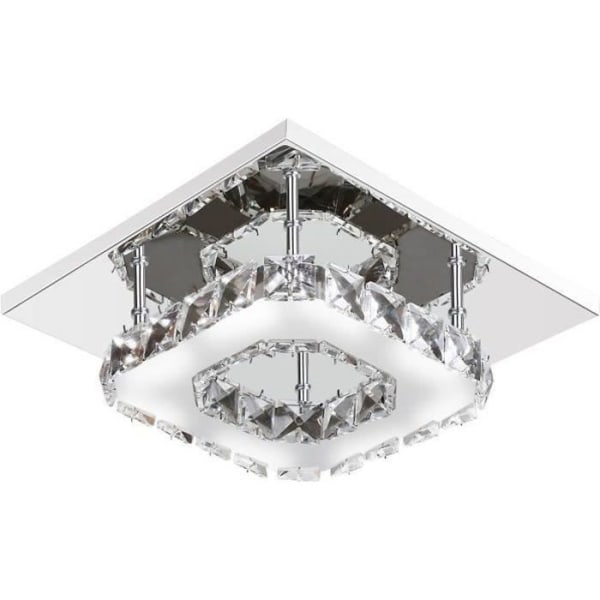 LED Crystal Mirror Chandelier - Rostfritt stål - 12 W
