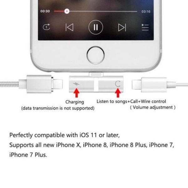 Hörlursadapter iPhone 7 8