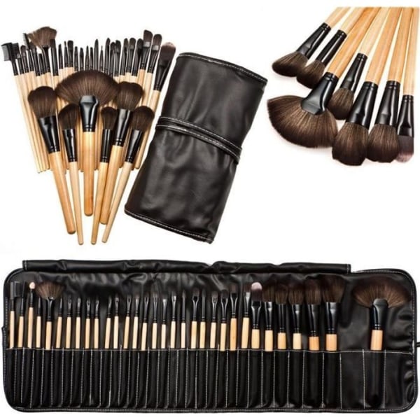 32st Professionell mjuk kosmetisk ögonbrynsskugga Makeup Brush Kit + väska