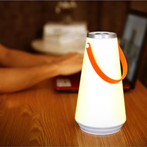 Bärbar trådlös LED-nattlampa Bordslampa Skrivbordslampa USB Uppladdningsbar utomhuscampinglampa