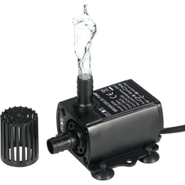 Ultratyst mini borstlös vattenpump Vattentät dränkbar fontän Aquarium Cirkulation 250L/H Lyft 200 cm