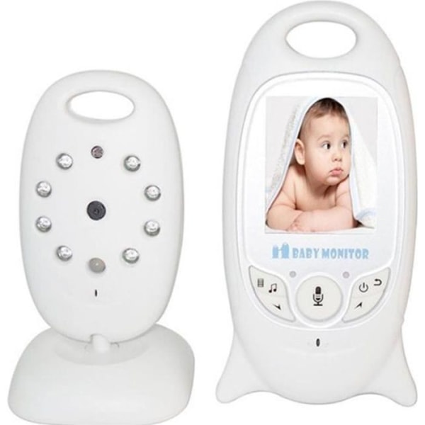 Trådlös video babytelefon med mikrofon och mörkerseende 2,0 tum