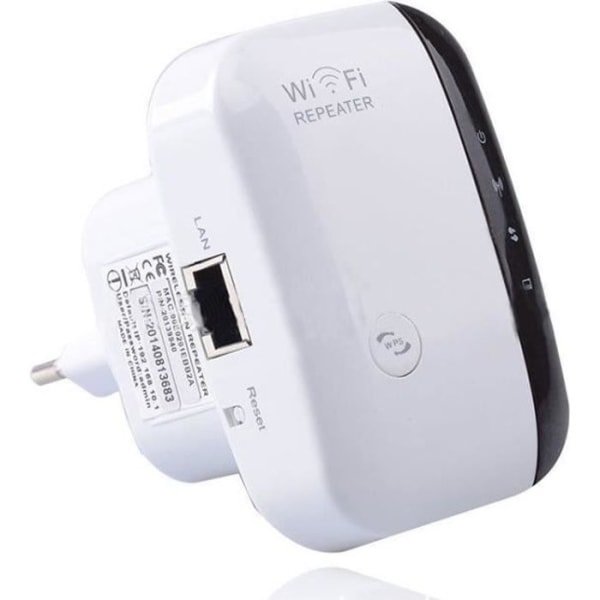 WiFi Repeater-förstärkare, 300 Mbps Repeater 2.4G WiFi Extender har AP/Repeater och WPS-funktion, med RJ45-nätverkskabel