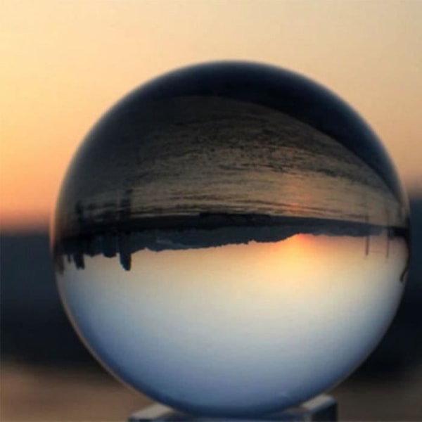 Kristallkula - Kula för fotografering - K9 Glas - Diameter 80mm - Ljus färg