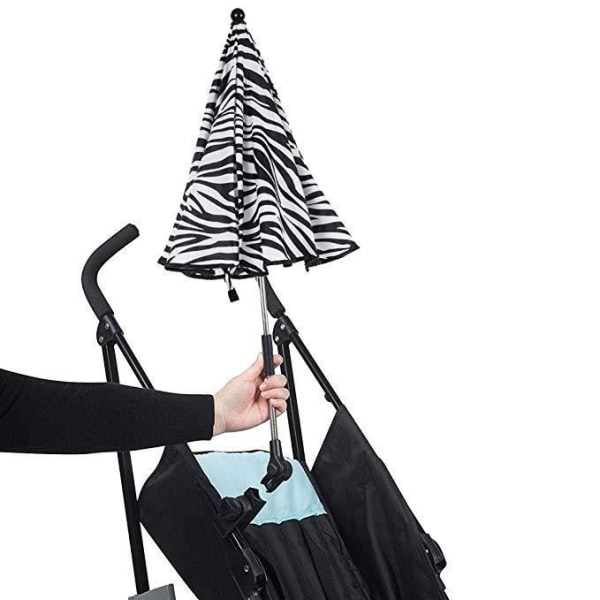 Avtagbart Barnvagnsparaply, Barn Baby Solskydd Universal Paraply Parasoll Barnvagn Barnvagn Barnvagn Buggy (Zebra)