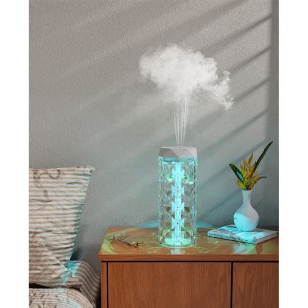 Färgglad spray luftfuktare Atmosphere Light Household Mute Desktop Hydrator