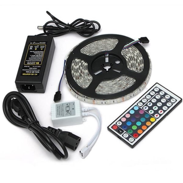 LED-remsa - 5050 - 5M - RGB - 44-knapps fjärrkontroll - Vattentät IP65 RGB