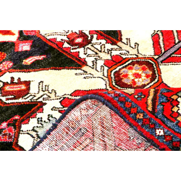 Handknuten Orientaliskt Patinamatta Bakhtiar 154x317cm Röd