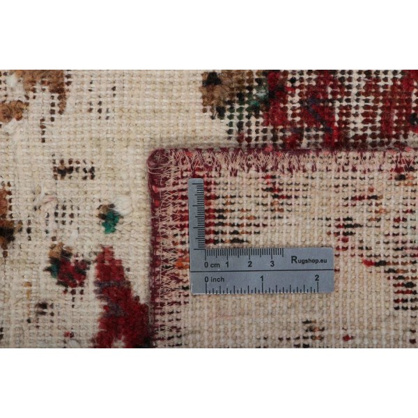 Handknuten Orientaliskt Vintagematta Shiraz 96x136cm Vit