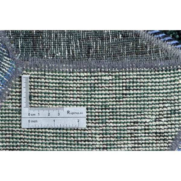 Handknuten Orientaliskt Patchworkmatta Ull/Garn 179x246cm Blå