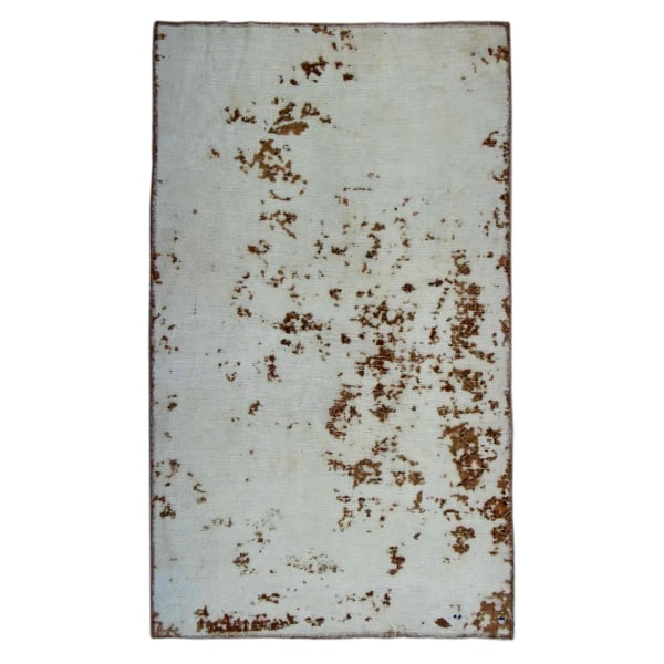 Handknuten Orientaliskt Vintagematta Creme/Brun 100x175cm Brun