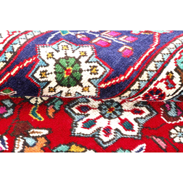 Handknuten Original Orientaliskt Vintagematta Tabriz 205x301cm Röd