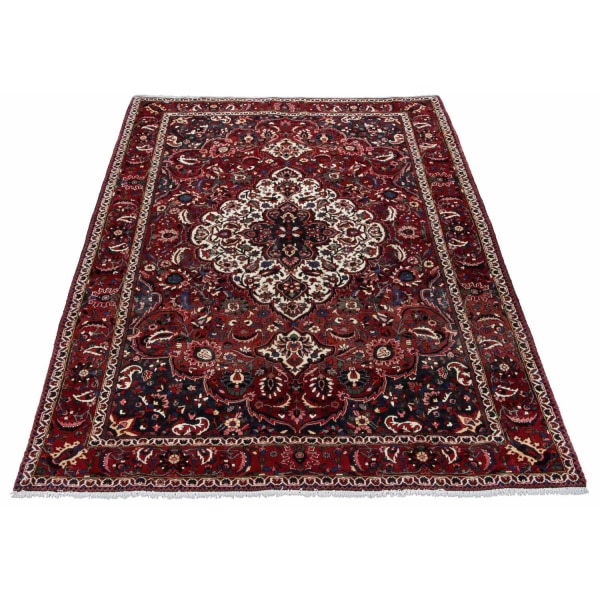 Handknuten Orientaliskt Patinamatta Bakhtiar 217x318cm Röd