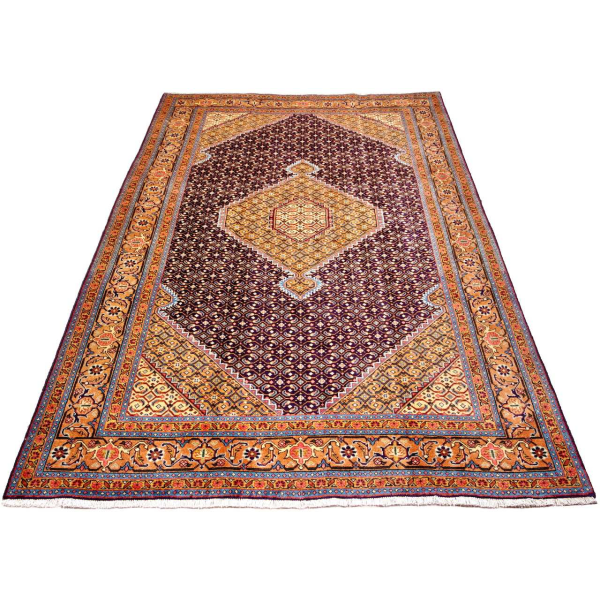 Handknuten Orientaliskt Patinamatta Ardebil 192x296cm Röd