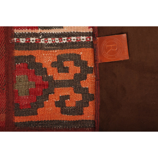 Handknuten Orientaliskt Patchworkmatta Shiraz/Azerbajdzjan 160x2 Röd