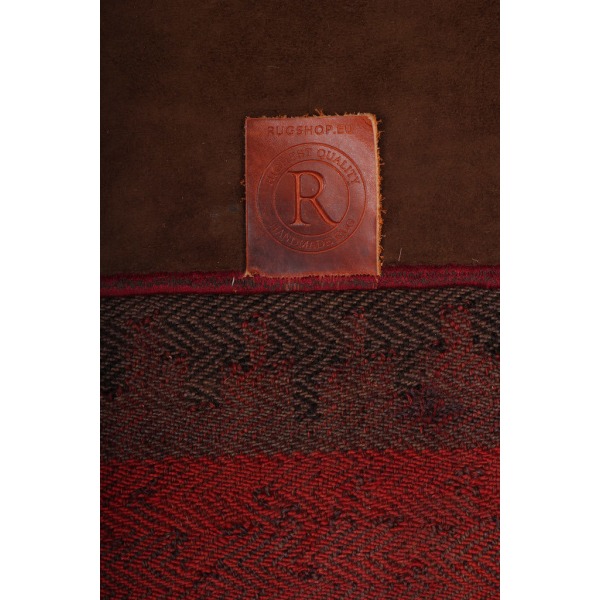 Handknuten Orientaliskt Patchworkmatta Shiraz/Azerbajdzjan 70x25 Röd