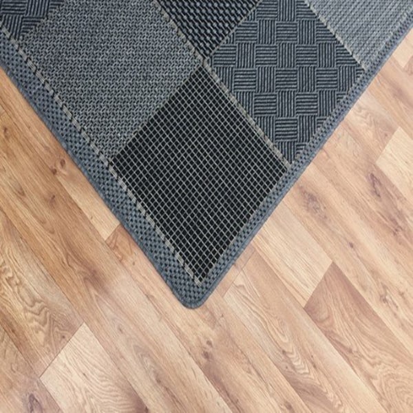 Sisal Matta 408 Svart/Grå 120x170cm Black 120x170