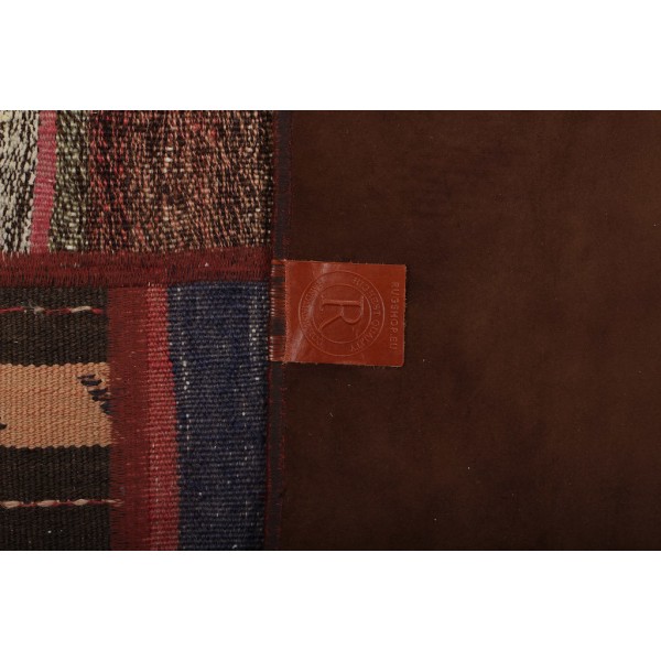 Handknuten Orientaliskt Patchworkmatta Shiraz/Azerbajdzjan 153x2 Röd