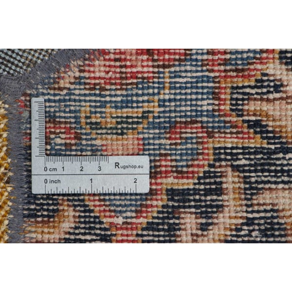 Handknuten Orientaliskt Patchworkmatta Ull/Garn 177x245cm Svart