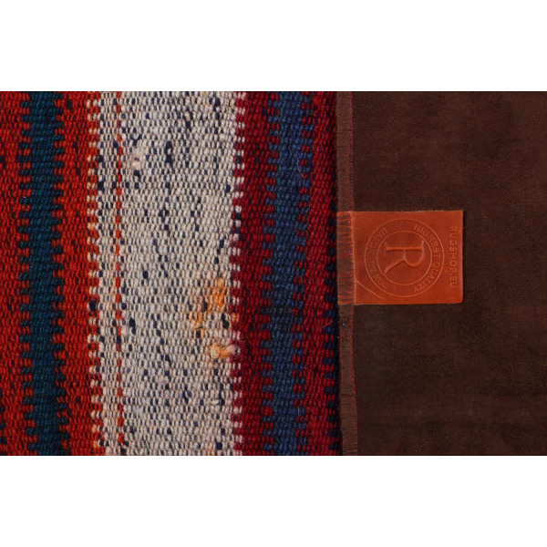 Handknuten Orientaliskt Kelim Patchworkmatta Shiraz/Azerbajdzjan Röd