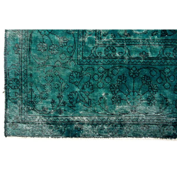 Handknuten Orientaliskt Vintagematta Tabriz Ull 284x384cm Grön