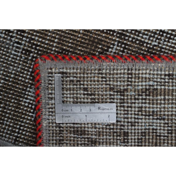 Handknuten Orientaliskt Patchworkmatta Ull/Garn 185x244cm Svart