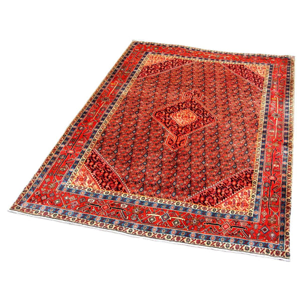 Handknuten Orientaliskt Patinamatta Ardebil 204x289cm Röd