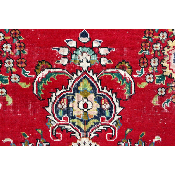 Handknuten Orientaliskt Vintagematta Tabriz 242x335cm Röd