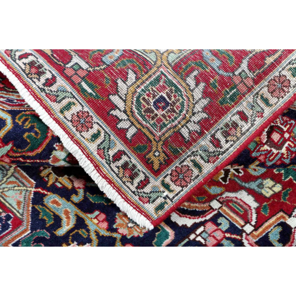 Handknuten Orientaliskt Patinamatta Tabriz 134x184cm Röd