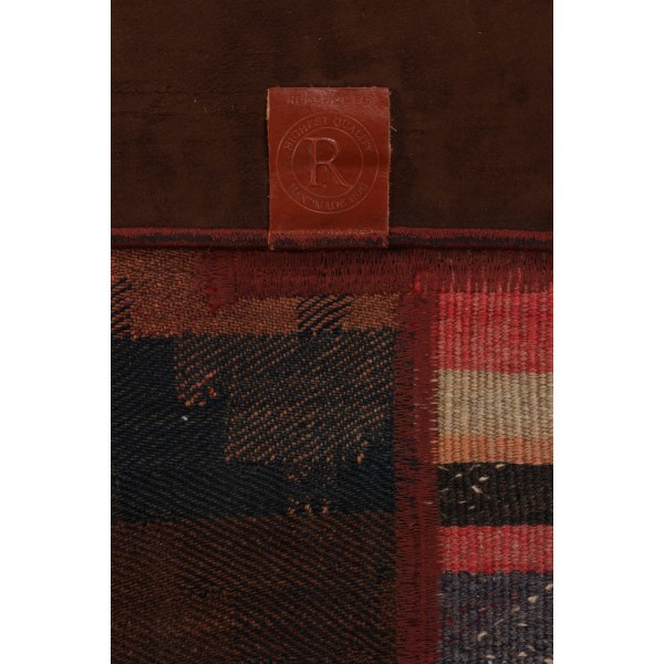 Handknuten Orientaliskt Patchworkmatta Shiraz/Azerbajdzjan 152x2 Röd