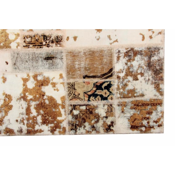 Handknuten Orientaliskt Patchworkmatta Ull/Garn 173x234cm Brun