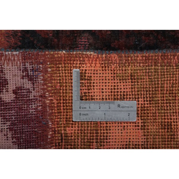 Handknuten Orientaliskt Patchworkmatta Ull/Garn 175x230cm Rosa