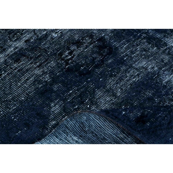 Handknuten Orientaliskt Vintagematta Mörkblå 238x332cm Blå