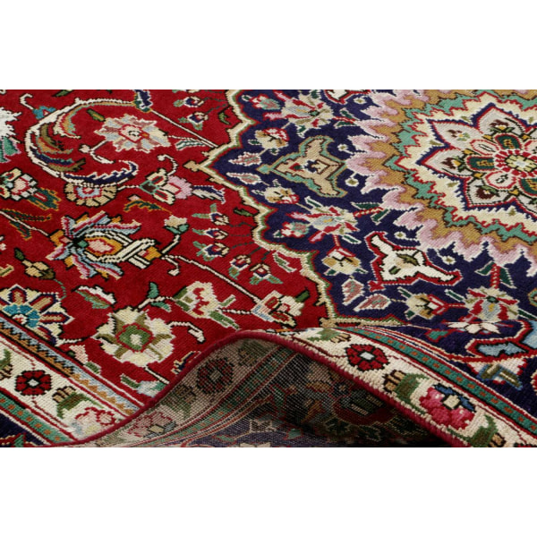 Handknuten Orientaliskt Patinamatta Tabriz 235x350cm Röd