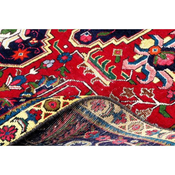 Handknuten Orientaliskt Patinamatta Tabriz 236x338cm Röd