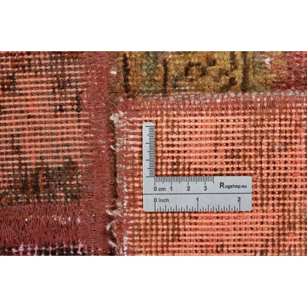 Handknuten Orientaliskt Patchworkmatta 174x237cm Röd