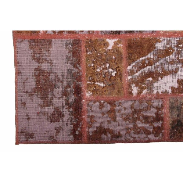 Handknuten Orientaliskt Patchworkmatta Ull/Garn 175x229cm Brun