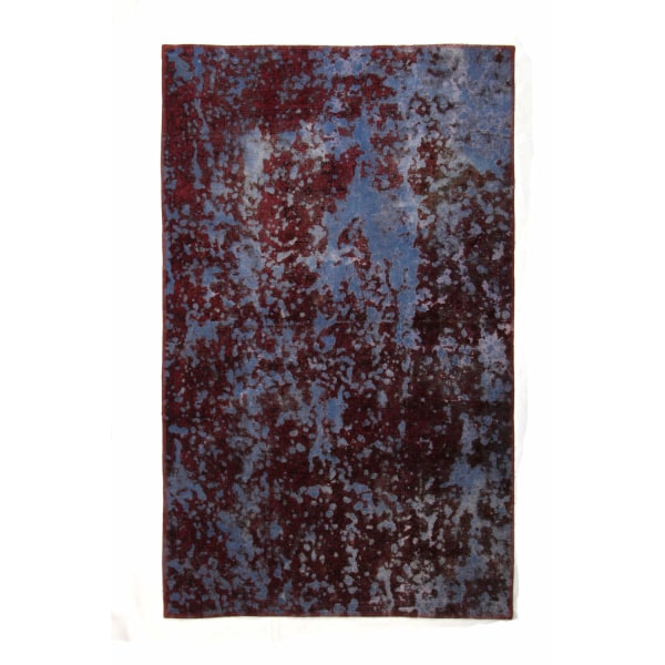 Handknuten Orientaliskt Vintagematta Tabriz Ull 128x194cm Röd