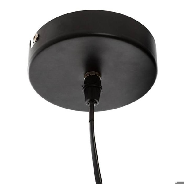Upphängning 2 lampor "Rana" i metall & sjögräs D50cm - Beige - Atmosphera inredningsdesigner Naturlig